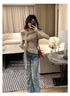Women Off-Shoulder Long Sleeves Tops With Ribbons